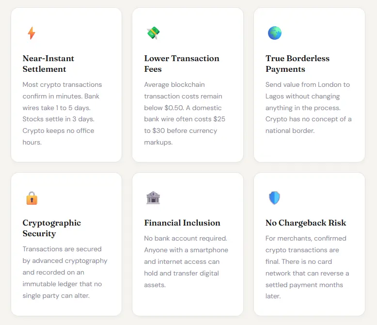 Biggest Advantages of Using Crypto Instead of Cash