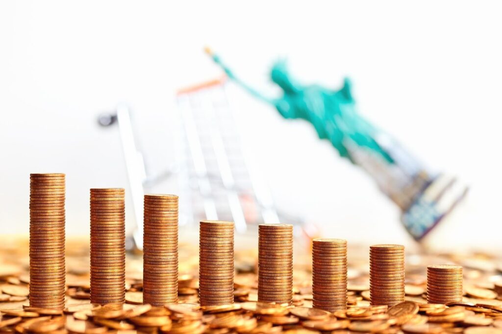Financial crisis symbol.