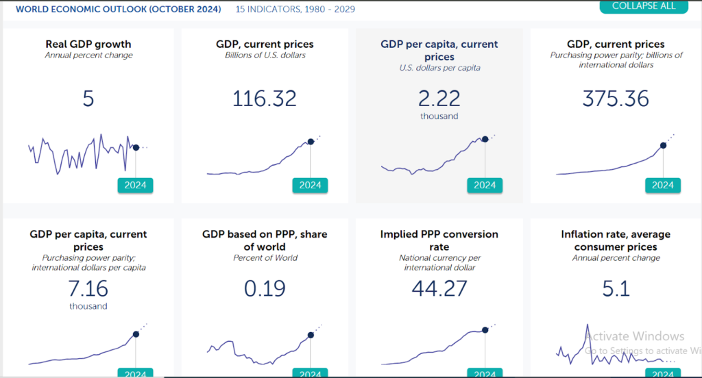 World Economic Outlook for Kenya (October 2024). 