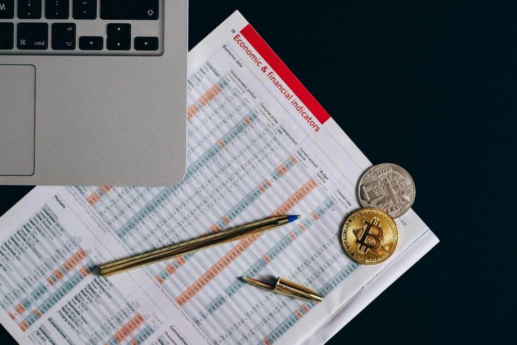 Gold and Silver Coins on the Table 
