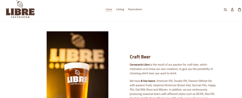 Cerveceria Libre Homepage