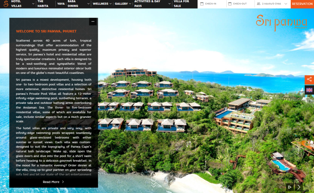 Sri Panwa Phuket Homepage