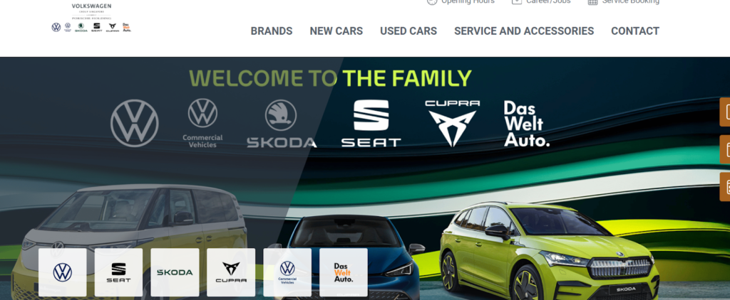 Volkswagen Group Singapore Homepage