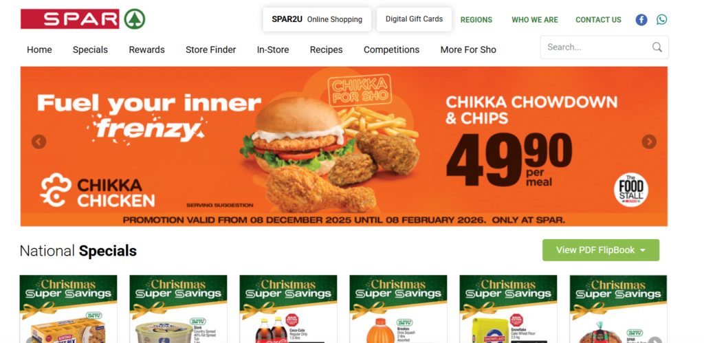 Spar Homepage