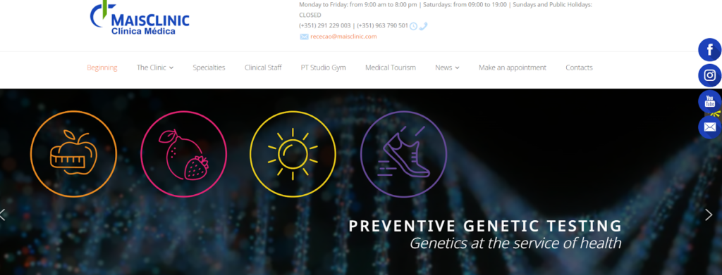Mais Clinic Homepage