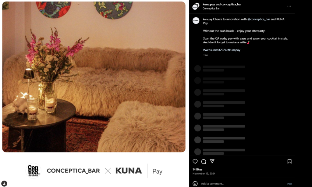 Conceptica Bar Instagram Page