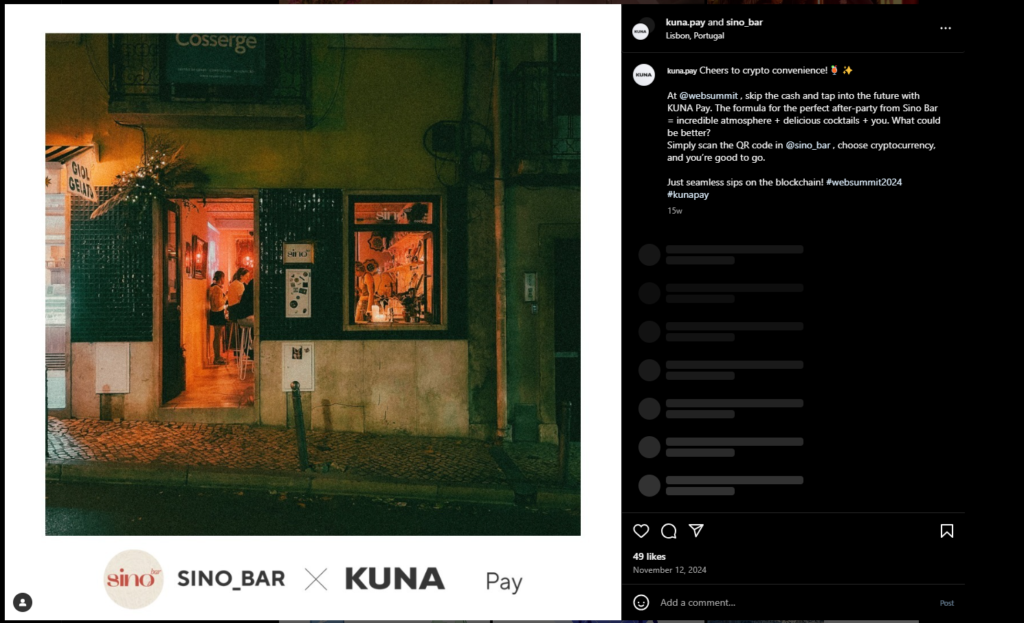 Sino Bar Instagram Page