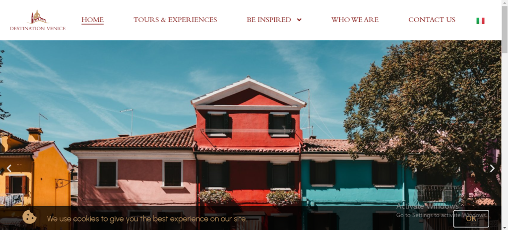 Homepage of Destination Venice