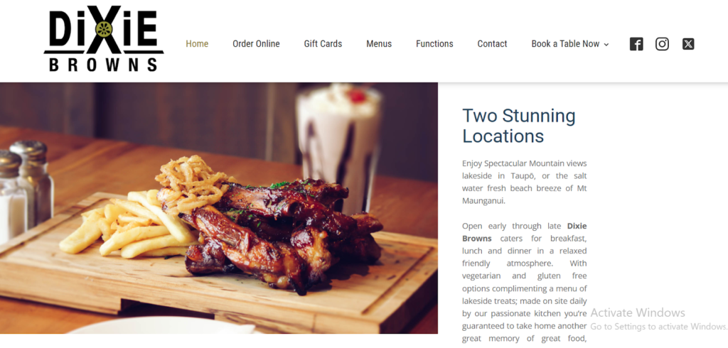 Homepage of Dixie Brown