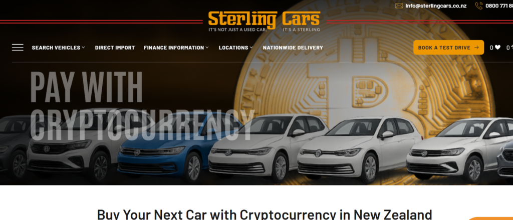 Sterling Cars Homepage
