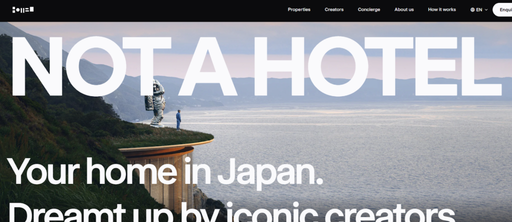 Not A Hotel homepage