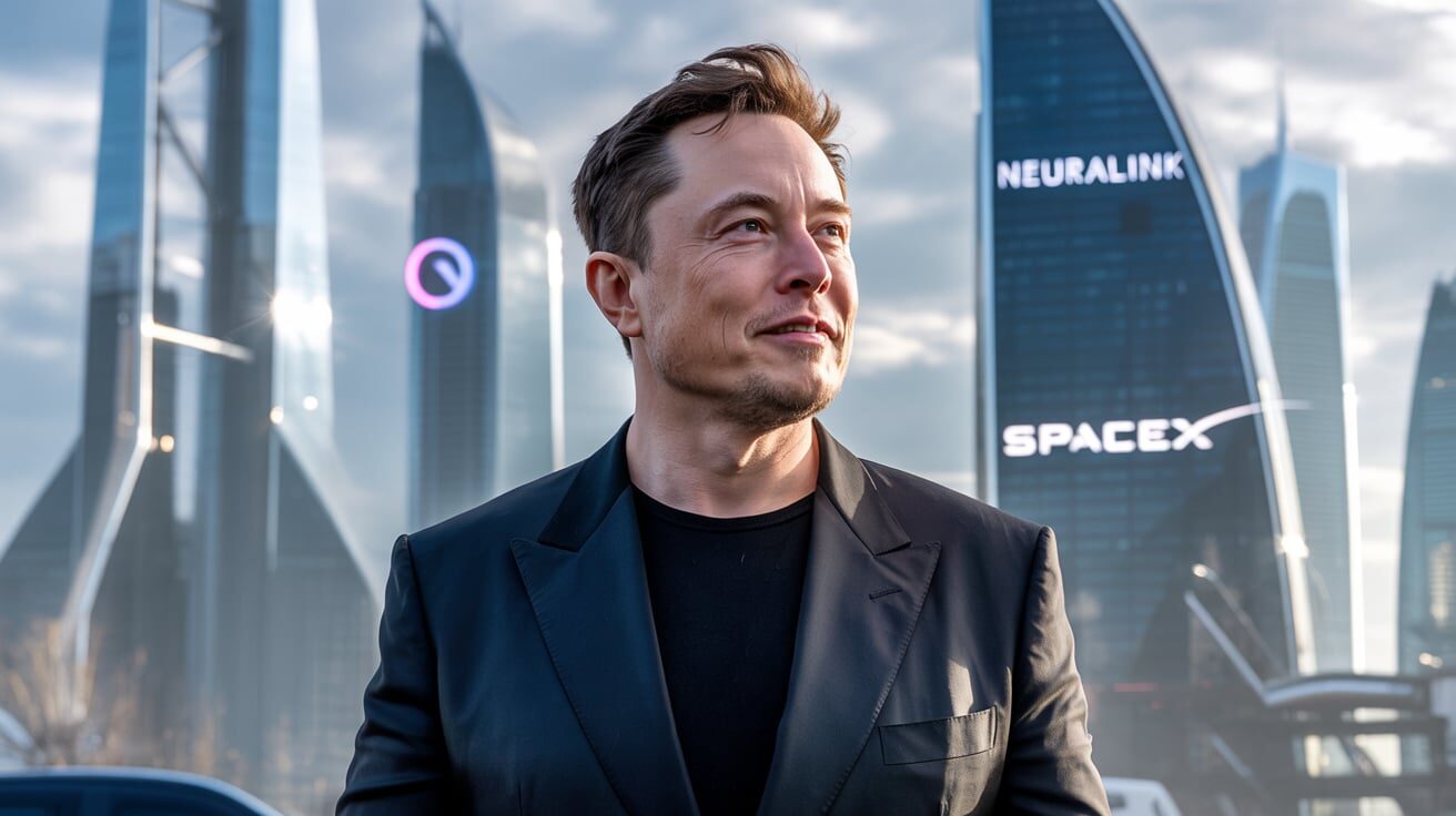 An AI generated image of elon musk