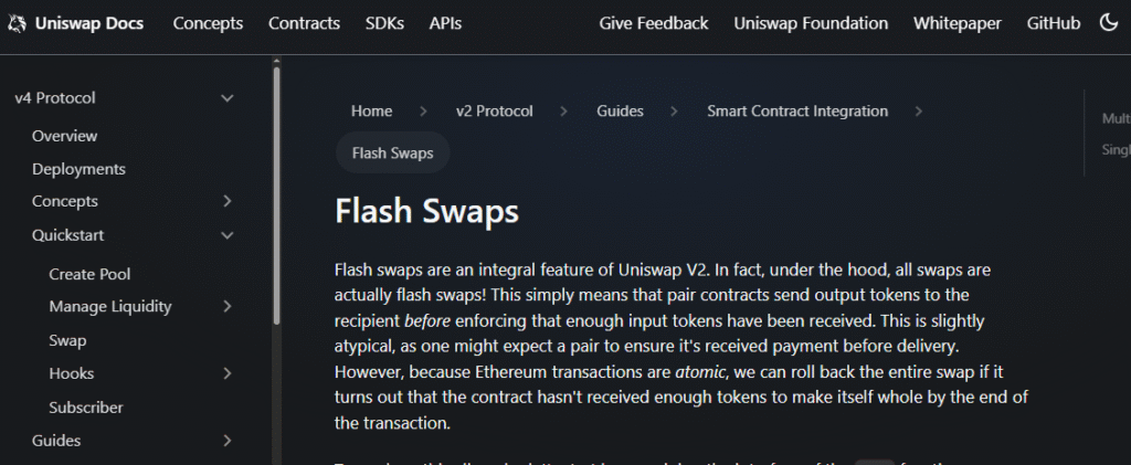  Uniswap page