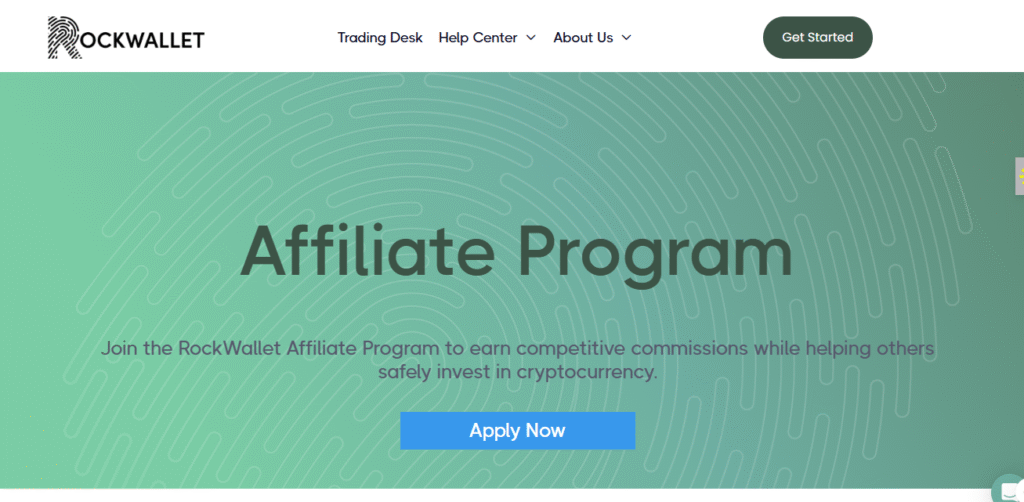  RockWallet affiliate program page