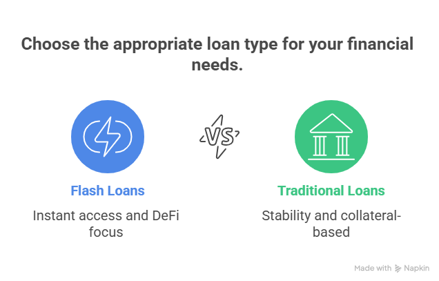  Flash loans vs. traditional loans