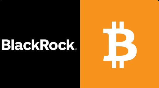 BlackRock and Bitcoin logo