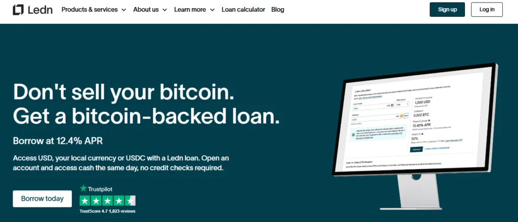  Ledn homepage