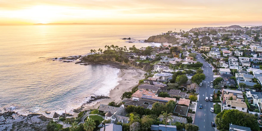 Aerial View of California