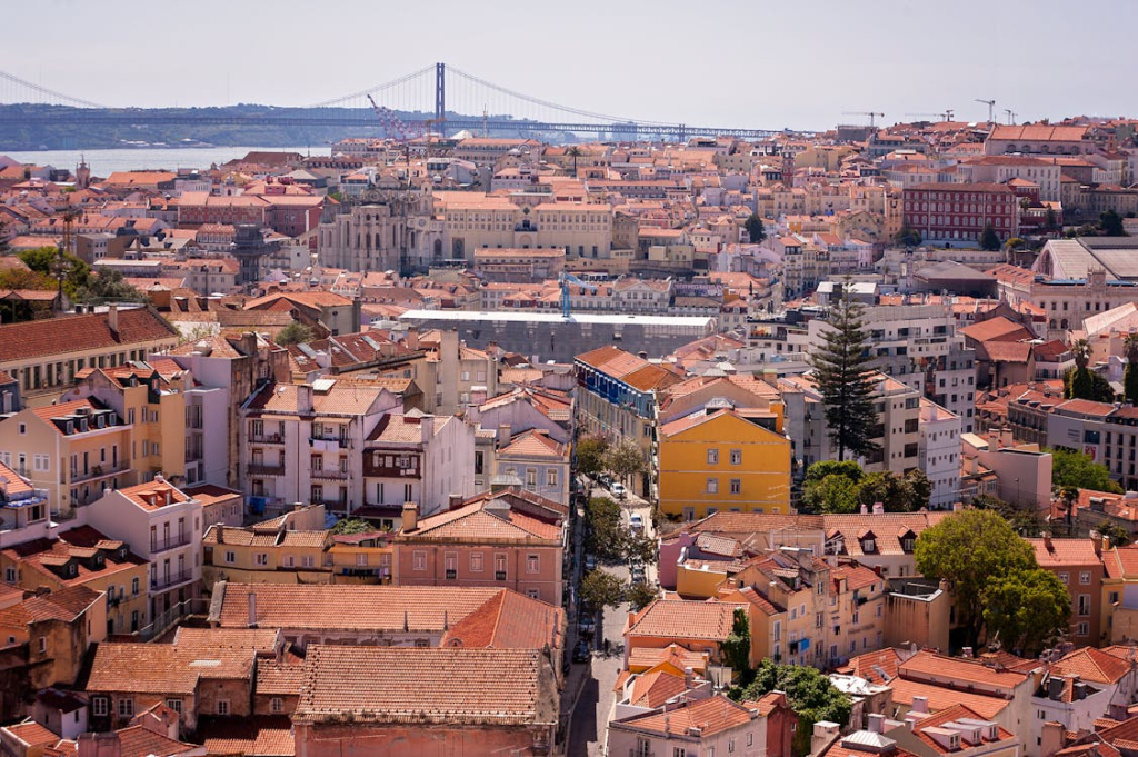 Aerial view of Lisbon