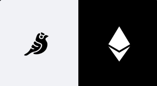 Goldfinch and Ethereum logo side by side