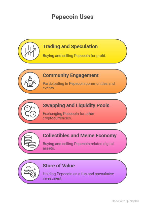Pepecoin uses