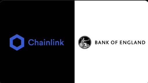 Chainlink and Bank of England logo