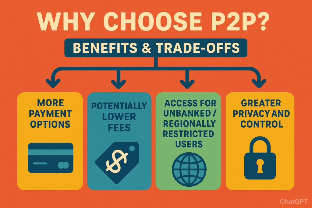 Image showing the “benefits of choosing P2P”