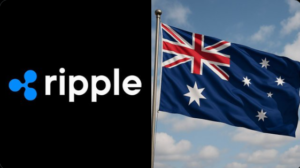 Ripple logo and Australia flag