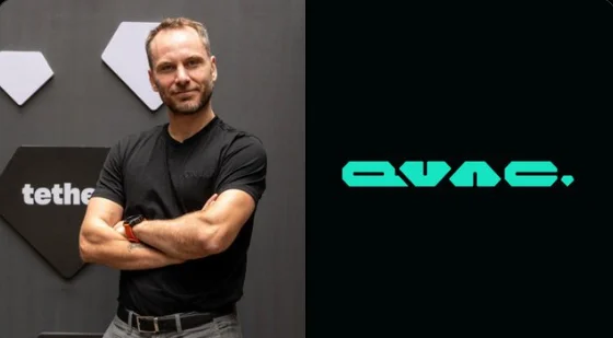 Tether CEO and QVAC logo