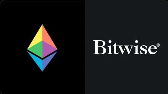 Ethereum logo and Bitwise
