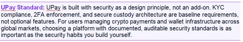 UPay Standard: UPay is built with security UPay Standard: UPay is built with security 