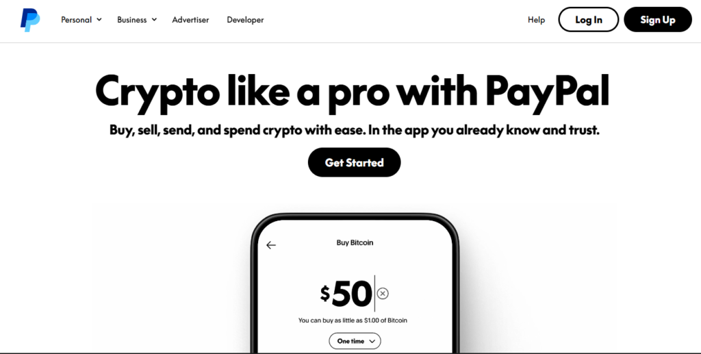 Paypal interface