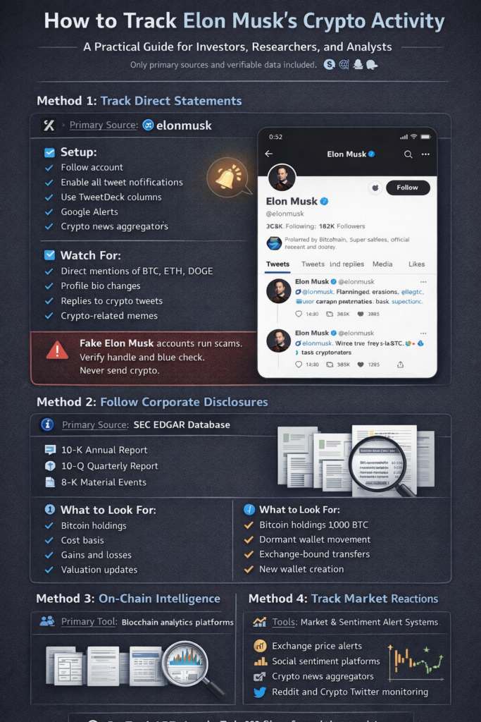 How to track Elon Musk's crypto activity