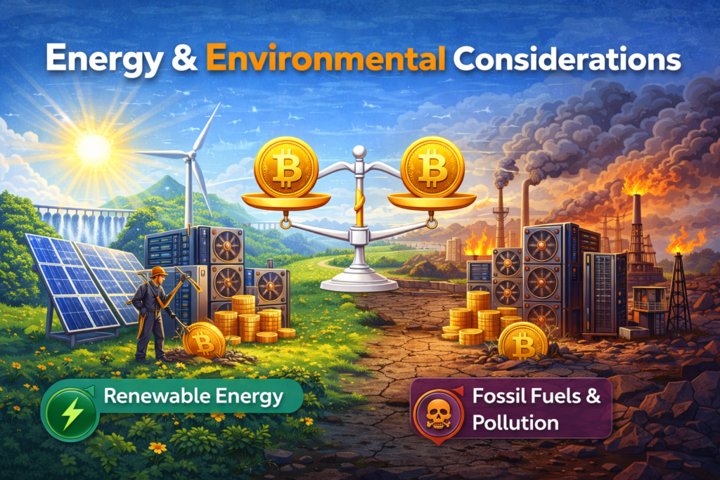 Image showing Energy and Environmental considerations for mining Bitcoin