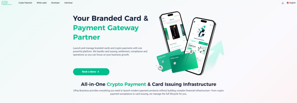 UPay Business landing page