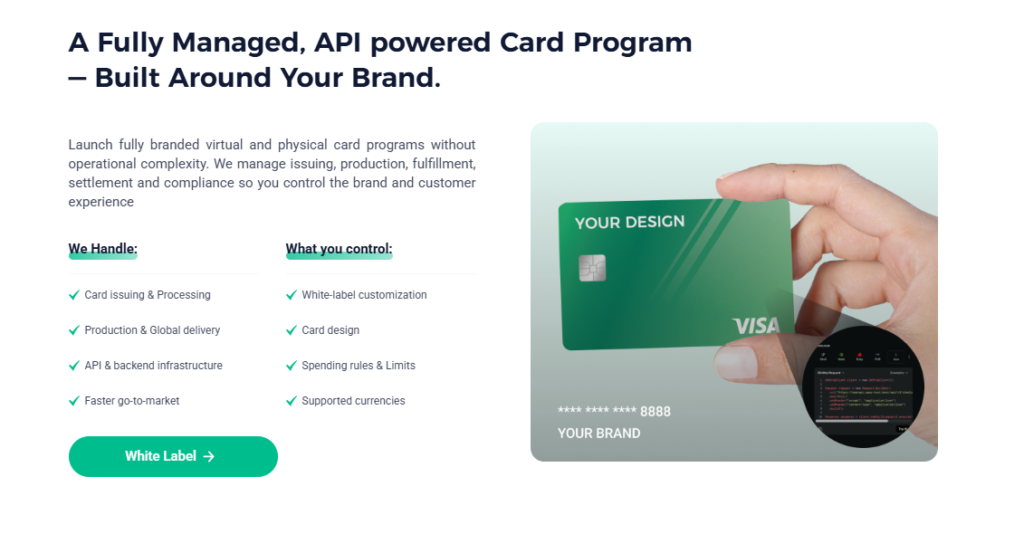 upay business card program
